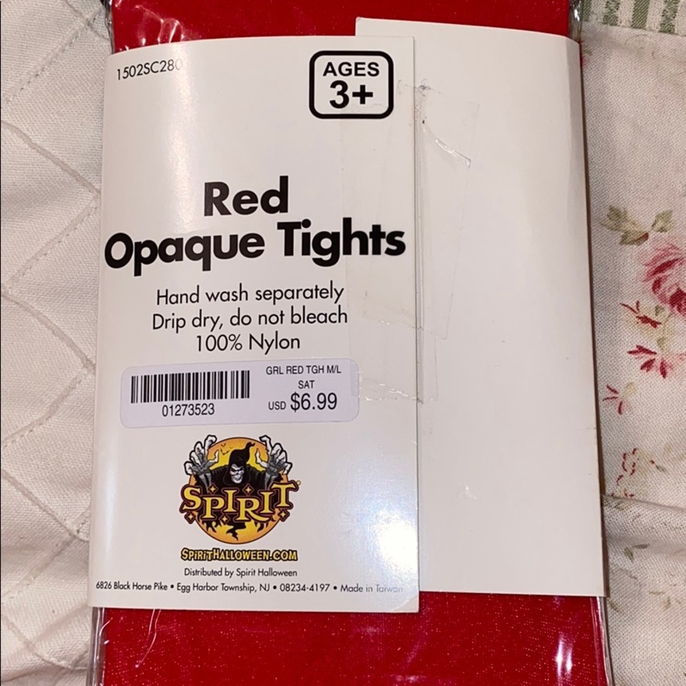 Red Opaque Tights